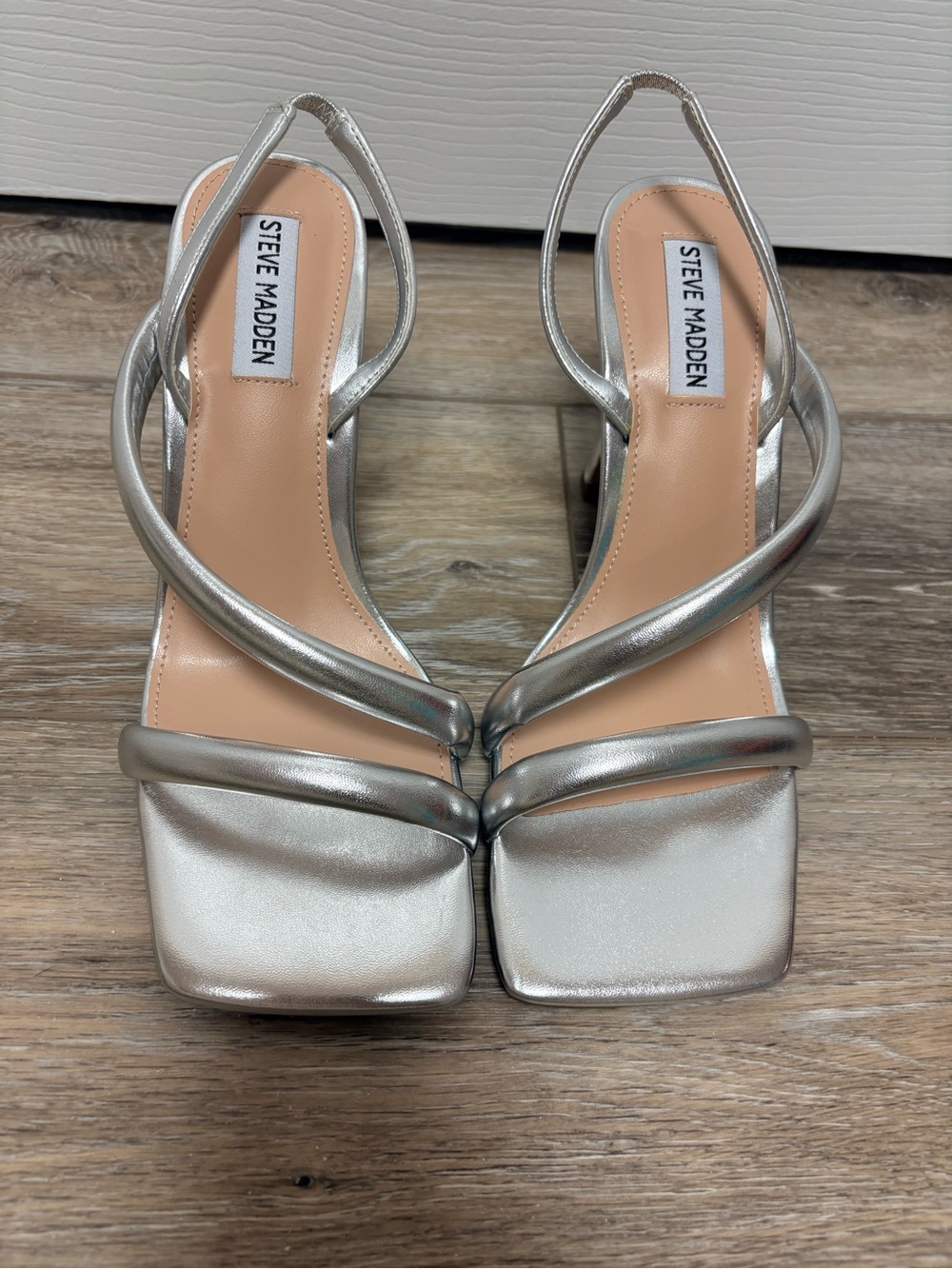 Steve Madden "Elizabeth" Silver Heels